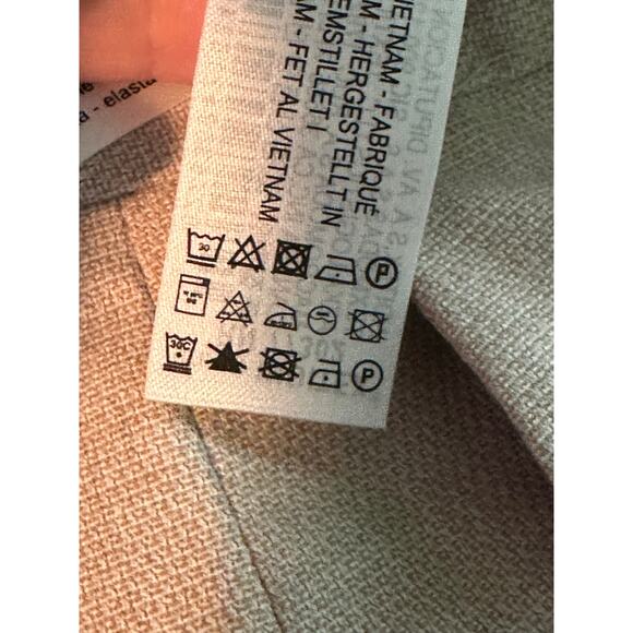 ZARA beige straight legs flat front pants size 2 - Picture 5 of 11